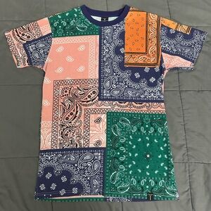 Colorful Bandana Print T-Shirt